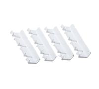 Warmhm Colgador de Pared Multifuncional para Enchufes de Alimentación Blanco de Plástico 4 Piezas sin Marcas Adecuado para Cocina y Oficina