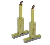 Warmhm Mini Trapeador Portátil 2 Piezas Autoapretable de Esponja Plegable y Compacto Fregona Húmeda y Seca para Limpieza de Pisos , Baño , Cocina y Oficina para Espacios Pequeños