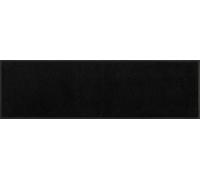 Wash+Dry Alfombra Raven Black 35x120cm, Adecuada para Interiores y Exteriores, Lavable, Negro