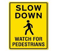 Watch For Little Ones Playful Tin Sign For Park Street 12x8 Inch