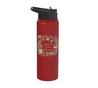 Watch Them Bloom Teacher Botanical Growth Wreath Stainless Steel Insulated Water Bottle