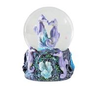 Water Globe - Caballito de mar de Deluxebase. Bola de Nieve de Caballito de mar con Figura de Resina y Base Moldeada. Genial como decoración hogar o Regalo. (Diseño seleccionado al Azar de 2 Colores)