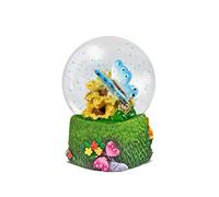 Water Globe - Mariposa de Deluxebase. Bola de Nieve de Mariposa con Figura de Resina y Base Moldeada. Genial como decoración hogar, Adorno o Regalo. (Diseño seleccionado al Azar de 2 Colores)