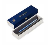 Waterman Allure Pluma estilográfica con Grabado Regalo para Mann Y Mujer Inspiriert De Parisino Mode Personalizada Grabado Azul Tinta Media Punta Noble Grabado Láser Azul, 176 x 51 x 30 mm (2068195)