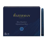 Waterman cartuchos de tinta para plumas estilográficas largos azul misterios