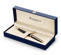 Waterman Bolígrafo Hemisphere Punto medio Negro mate con detalles dorados