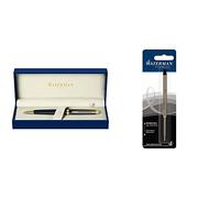 Waterman Hemisphere - Bolígrafo + Waterman S0553640 - Recambio para bolígrafo de bola, color negro