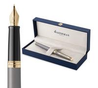 Waterman Hémisphère Pluma estilográfica | La Edición Discreta | Gris piedra | Estuche de regalo