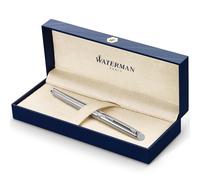 Waterman Hémisphère rotulador roller | acero inoxidable con adorno cromado | punta fina con cartucho de tinta negra | estuche de regalo