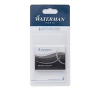 Waterman - Juego de 3 estuches de 8 cartuchos de tinta larga estándar, color negro