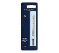 Waterman recambio para bolígrafos rollerpunta fina con tinta negrapaquete de 1