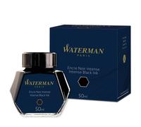 Waterman tinta para pluma estilográfica, negro intenso, frasco de 50 ml negro in