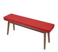 Waterproof Bench Cushions 48x12x2 in Fade Resistant Thick Pad Non-Slip Outdoor Cushion with Ties and Removable Cover for Porch Swing Sofa Garden(75 Red,45x12x2in)