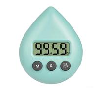 Waterproof Digital Shower Timer 8cm Memory Function(Light and green) | IPX4 waterproof design, memory saves last setting, loud alarm, 8cm compact size, kitchen bath safe