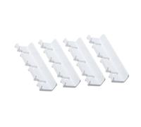 WATIIFUFU Ganchos de Pared Blancos de Plástico 4piezas para Enchufes Adhesivo sin Perforación Soporte Multifunción para Cocina y Hogar
