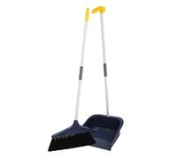 WATIIFUFU Juego de Escoba y Recogedor Mango Ergonómico para Limpieza de Pisos, Material Plástico y Metal, Adecuado para Suelos de Cemento y Baldosas