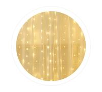 WatioWave Cortina LED luminosa 2x1m, 3.6W, color cálido, IP44, ideal para decoraciones exteriores e interiores.