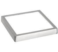 WatioWave Downlight LED cuadrado 18W 6500K, acabado níquel, ideal para iluminación interior, comercio y oficinas.