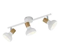 WatioWave Regleta 3 Focos 3xE14 Blanca, iluminación regulable, diseño moderno, ideal para decoración y ambientes interiores.