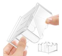 Wave-Design Clear Sticky Note Dispenser | Cute Notepad Holder | Cute Transparent Dispenser for Bedroom, Office & Home Desk | Ideal Organizer for Dorms, Apartments & Schools