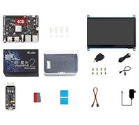 Waveshare VisionFive2 Display Kit 4GB,with 7inch HDMI Display,RISC-V Single Board Computer, StarFive JH7110 Processor with Integrated 3D GPU, Base on Linux,Without WiFi Module