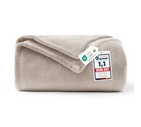 WAVVE Manta 150 x 200 cm Oxford Tan, Manta Polar de Franela de Microfibra, Suave y Cálida, Manta para Sofá y Cama, Transpirable y Acogedora