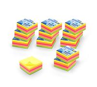 WAYTEX 3000 Notas adhesivas reposicionables multicolor neón 12 mini bloques 250 hojas 5cm x 5cm