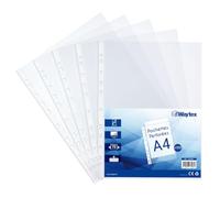 Waytex 931307 - Lote de 100 fundas perforadas A4 (70 micras, tamaño A4)