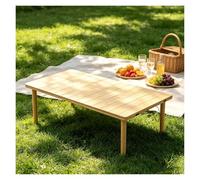 WBBML Mesa de Madera Plegable Baja Mesa Plegable para Interior y Exterior