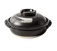 WBDWWTD Olla de barro para cocinar, olla de barro para cocinar Olla de piedra con tapa, tapa de doble asa Sopa de sopera de cerámica pura Cazuela de plato blanco redonda de cerámica/Olla de barro/Olla
