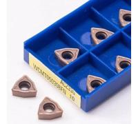 WCMT050308FN ACZ330 10pcs U Taladro Insertos de carburo con revestimiento PVD para mecanizado industrial confiable y rectificado