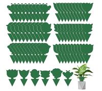 WD&CD 60 Piezas Trampa para Moscas Moscas de Frutas de Doble Cara, Trampas Adhesiva para Control de Plagas, Tablero Adhesivo para Atrapar Insectos para Mosquitos, Plantas Domésticas, Verde
