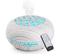 WD&CD Humidificador Aromaterapia Ultrasónico [550ML]， 7-Color LED, 3 Ajuste de Tiempo，Súper Mudo Difusor de Aceites Esenciales de luz para Bebes, Hogar, Oficina,Dormitorio- Blanco