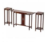 wD7rE5bm6z Estante de nicho de Buda Juego de Mesa Consola de Madera Abierta