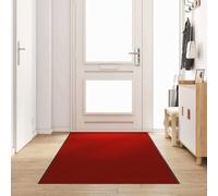 WDSAYREH Felpudo rojo negro 120 x 400 cm poliamida atrapa la suciedad | 100% poliamida, rectangular, para interior y exterior, parte trasera de PVC, sin necesidad de montaje