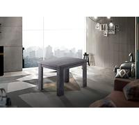 web-furniture jesi Mesa de Cocina de 90 cm Extensible Tipo Libro, Melamina, Pizarra, XL