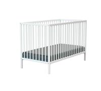 WEBABY - Cuna bebe madera ONE - Blanco - 60 x 120 | 124 x 64,5 x 82 cm