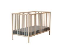 WEBABY - Cuna bebe madera ONE - Haya Cruda - 60 x 120-124 x 64,5 x 82 cm