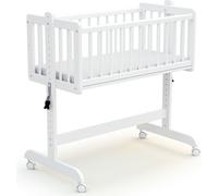 WEBABY - Cuna colecho bebé evolutiva NINO madera - Blanco - 40 x 80 - 88 x 52 x 90 cm