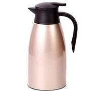 Webao Termo de 2 litros de acero inoxidable, con cierre de punta rápida, doble pared, para té y café, color dorado