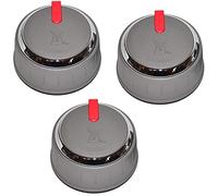 Weber 66047 Kit de pomos de 3 piezas para parrillas Genesis II E/ES 310/610 Series 2019 y posteriores