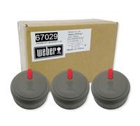 Weber 67029 Juego de 3 pomos de control de quemador principal Spirit II serie 310, modelos años 2017 y posteriores.