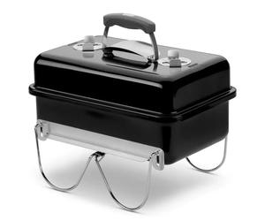Weber Barbacoa de carbón Go-Anywhere - Acero cromado - Negro