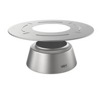 Weber Controlador térmico para carbón, para barbacoas de carbón a Partir de Ø 57cm, de Acero Inoxidable, 2 Funciones en uno: para cocciones rápidas o lentas, con Anillo difusor - Plateado (7666)