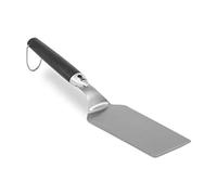 Weber Espátula para barbacoa y Plancha, 40cm, de acero inoxidable, mango antideslizante y angulado, apto para lavavajillas, con gancho para colgar - Negro / Plateado (6206)