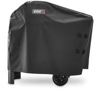 Weber Funda Premium para Barbacoa Pulse 1000 y 2000 con Carro, Transpirable y Resistente a UV y Agua, protección fiable contra Viento y Clima, fijación con Velcro, Color Negro (7181)