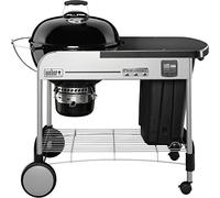 Weber Performer Premium Parrilla Carro Carbón Vegetal Negro, Acero Inoxidable - Barbacoa (Parrilla, Carbón Vegetal, 57 cm, Carro, Negro, Acero Inoxidable, Alrededor)