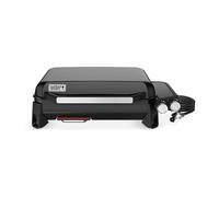 Weber Slate GP 56cm Plancha Premium / 2 quemadores, Calor Uniforme hasta el Borde, hasta 260 °C, Plancha porcelanizada Antiadherente (56 x 41 cm), Patas Regulables en Altura, Negro