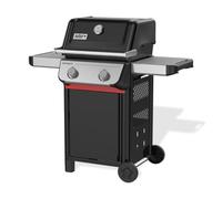 Weber Spirit E-210 barbacoa de gas, 2 quemadores, superficie de cocción de 51 x 46 cm, termómetro en la tapa, 2 ruedas - Negro/Plata (1500838)