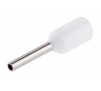 WEBMATEL 100 Punteras Huecas Aislantes Blancas para Cable Eléctrico 0,5mm² - Conectores Eléctricos de Crimpado